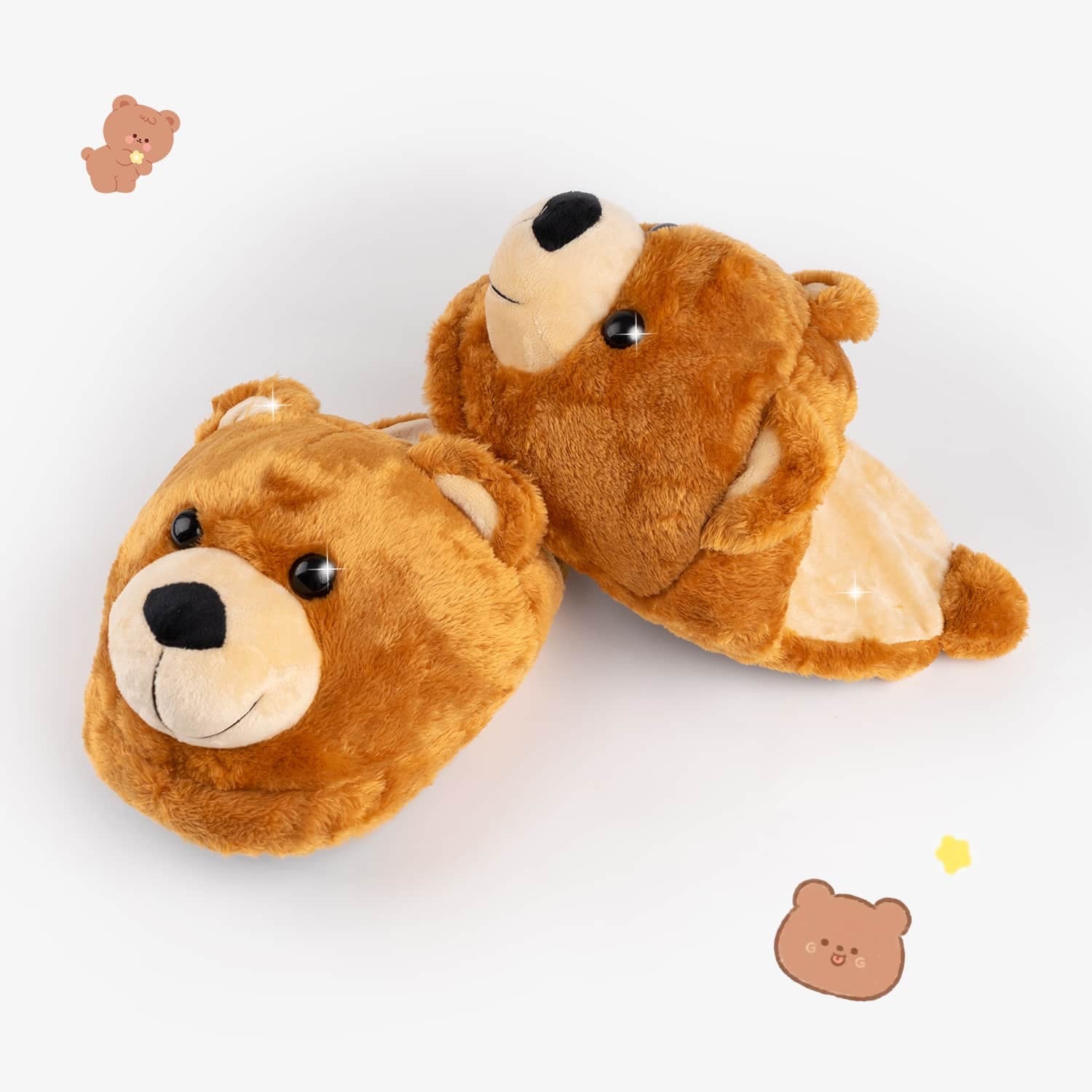 Bear slippers for adults hot sale