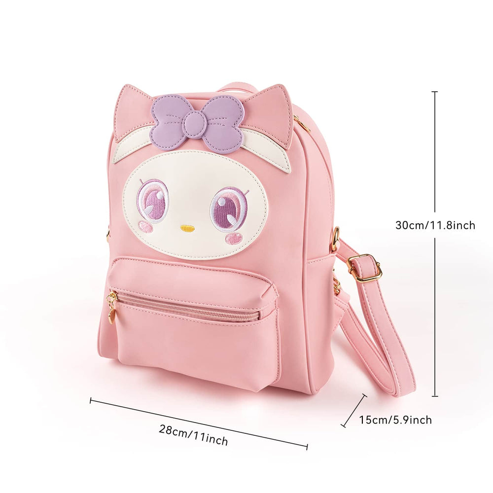 BelugaDesign Glitter Pink Clear Backpack - Kawaii Cute School Supplies for Girls & Women