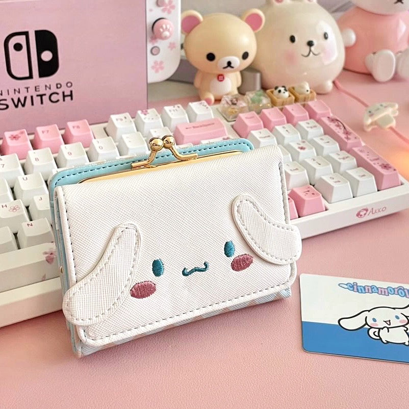Kawaii Cartoon Corgi Dog Wallet Women Purse Phone Credit Card Holders Money  Bags Cute Handbag Ladies Long Wallets Gift