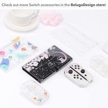 Load image into Gallery viewer, Sakura Cat Glitter Switch Standard OLED Case - Moon Clear Pink Kawaii
