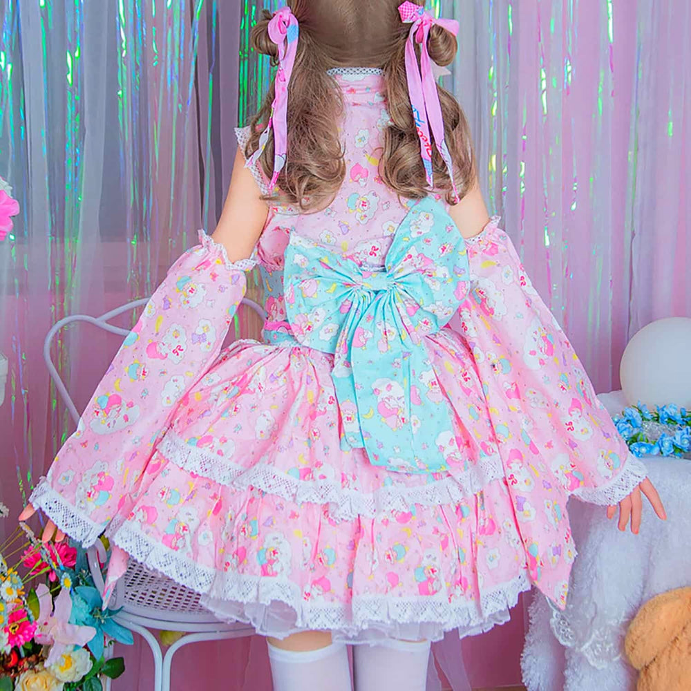 Kawaii Lolita Dress - Pink 8 Piece Kimono – Beluga Design