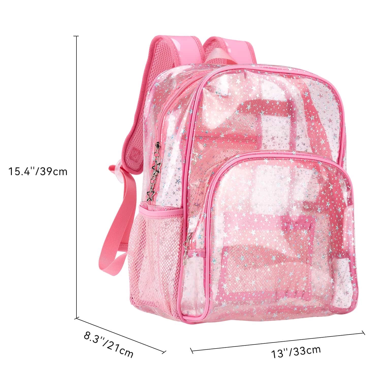 Cute clear backpacks for school on sale