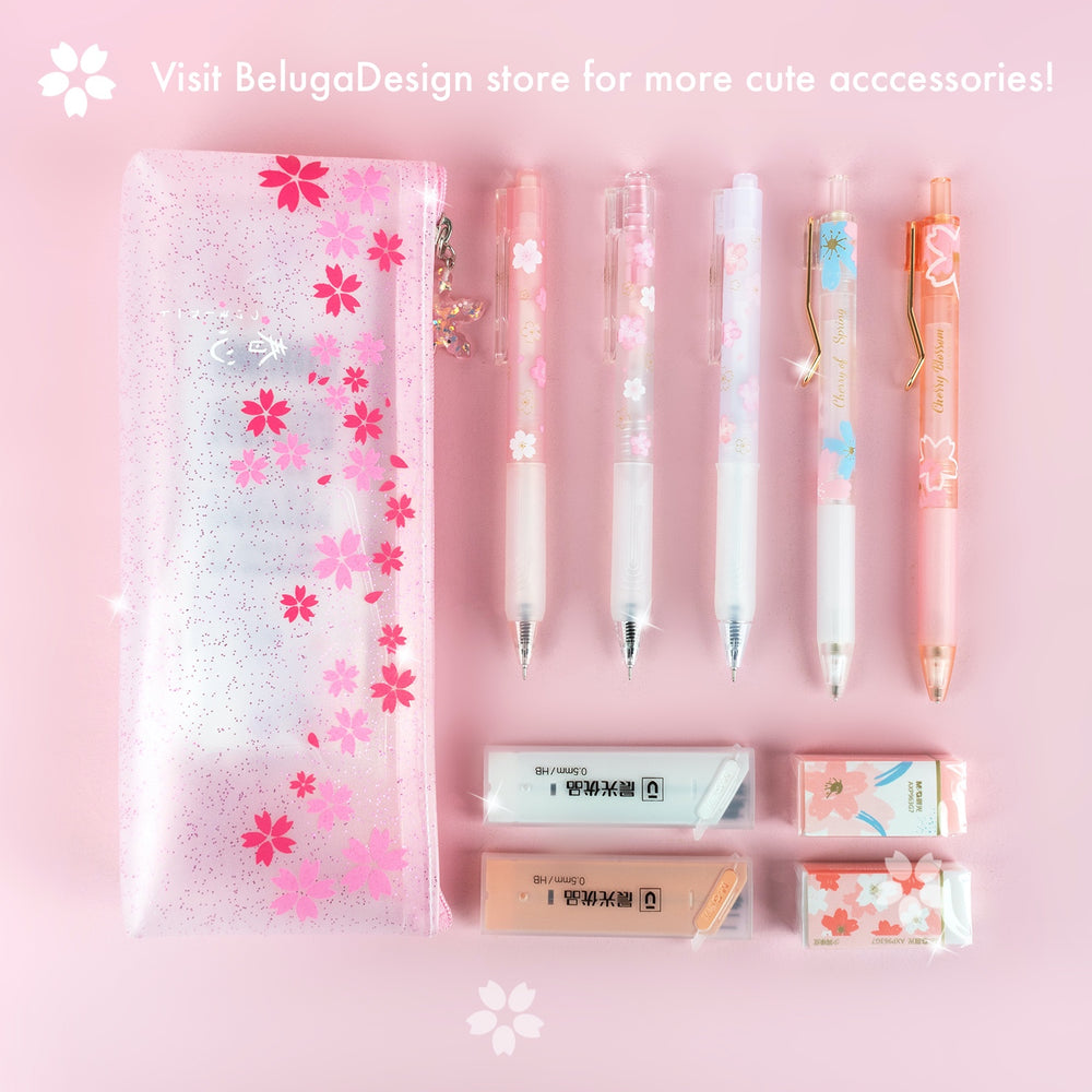 Sakura Pens  Kawaii Pink Japanese Cherry Blossoms 3 Pack – Beluga